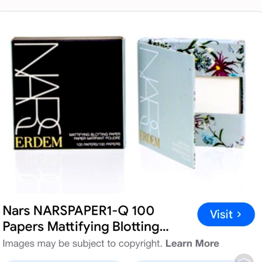 NARS Mattifying Blotting Papers - Black and White